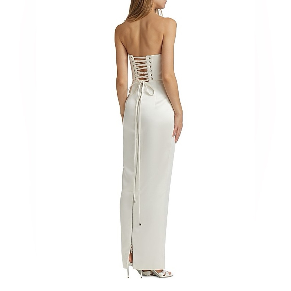 Bronx and Banco Florentina White Strapless Wedding Dress - Picture 3 of 16